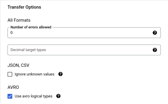 Data Transfer Service Setting 3